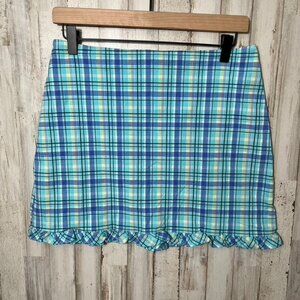 Vintage Y2K My Michelle Plaid Blue Mini Micro Skirt Academia Womens‎ Size Small